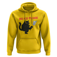 No Ice Please Hoodie Funny Black Cat Abolish ICE Meme Protest