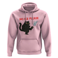 No Ice Please Hoodie Funny Black Cat Abolish ICE Meme Protest
