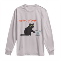 No Ice Please Long Sleeve Shirt Funny Cat Abolish ICE Meme Protest