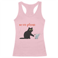 No Ice Please Racerback Tank Top Funny Cat Abolish ICE Meme Protest