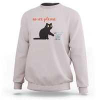 No Ice Please Sweatshirt Funny Cat Abolish ICE Meme Protest