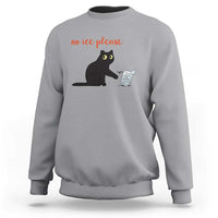 No Ice Please Sweatshirt Funny Cat Abolish ICE Meme Protest