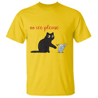 No Ice Please T Shirt Funny Cat Abolish ICE Meme Protest