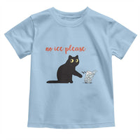 No Ice Please Toddler T Shirt Funny Cat Abolish ICE Meme Protest