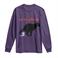 No Ice Please Long Sleeve Shirt Funny Cat Abolish ICE Meme