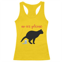 No Ice Please Racerback Tank Top Funny Cat Abolish ICE Meme