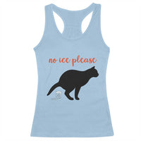 No Ice Please Racerback Tank Top Funny Cat Abolish ICE Meme
