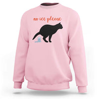 No Ice Please Sweatshirt Funny Cat Abolish ICE Meme