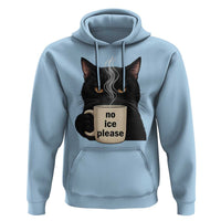 No Ice Please Hoodie Funny Black Cat Anti ICE Meme
