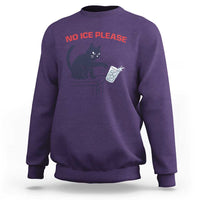 No Ice Please Sweatshirt Funny Cat Anti ICE Meme