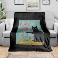 No Ice Please Throw Blanket Funny Cat Anti ICE Artist Meme