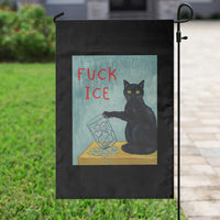 No Ice Please Garden Flag Funny Cat Anti ICE Artist Meme