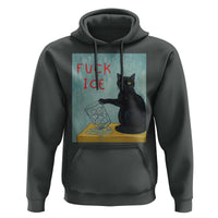 No Ice Please Hoodie Funny Cat Anti ICE Artist Meme