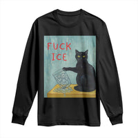 No Ice Please Long Sleeve Shirt Funny Cat Anti ICE Artist Meme