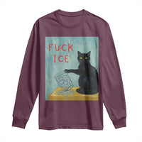 No Ice Please Long Sleeve Shirt Funny Cat Anti ICE Artist Meme