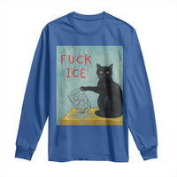 No Ice Please Long Sleeve Shirt Funny Cat Anti ICE Artist Meme