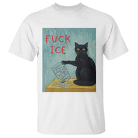 No Ice Please T Shirt Funny Cat Anti ICE Artist Meme