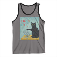 No Ice Please Tank Top Funny Cat Anti ICE Artist Meme