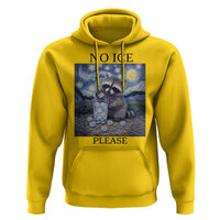 No Ice Please Hoodie Starry Night Raccoon Trash Panda Anti ICE Meme