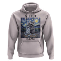 No Ice Please Hoodie Starry Night Raccoon Trash Panda Anti ICE Meme