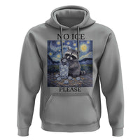 No Ice Please Hoodie Starry Night Raccoon Trash Panda Anti ICE Meme
