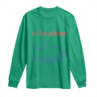 No Ice Please Long Sleeve Shirt Funny Cat Anti ICE Deportation Human Rights