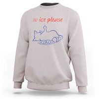 No Ice Please Sweatshirt Funny Cat Anti ICE Deportation Human Rights