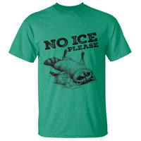 No Ice Please T Shirt Funny Raccoon Anti ICE Deportation Human Rights