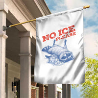 No Ice Please Garden Flag Funny Raccoon Trash Panda Anti ICE Meme
