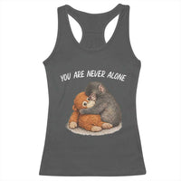 Punch Monkey Racerback Tank Top You Are Never Alone Brave