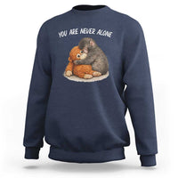 Punch Monkey Sweatshirt You Are Never Alone Brave