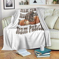 Team Punch Monkey Throw Blanket Baby Monkey And Plush Toy Viral