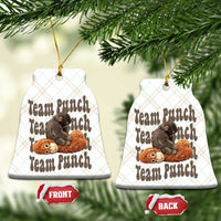 Team Punch Monkey Ceramic Ornament Baby Monkey And Plush Toy Viral