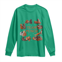 Team Punch Monkey Long Sleeve Shirt Viral Baby Monkey Meme