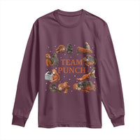 Team Punch Monkey Long Sleeve Shirt Viral Baby Monkey Meme