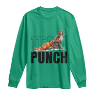 Team Punch Monkey Long Sleeve Shirt Viral Trend Baby Monkey Meme