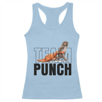 Team Punch Monkey Racerback Tank Top Viral Trend Baby Monkey Meme