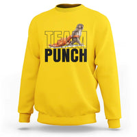 Team Punch Monkey Sweatshirt Viral Trend Baby Monkey Meme