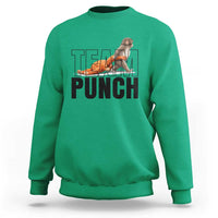 Team Punch Monkey Sweatshirt Viral Trend Baby Monkey Meme