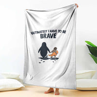 Punch Monkey And Nihilist Penguin Viral Throw Blanket Ultimately I Have To Be Brave