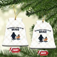 Punch Monkey And Nihilist Penguin Viral Ceramic Ornament Ultimately I Have To Be Brave