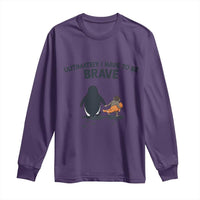 Punch Monkey And Nihilist Penguin Viral Long Sleeve Shirt Ultimately I Have To Be Brave