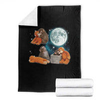 Baby Monkey Punch Throw Blanket Team Punch Monkey Viral Trend