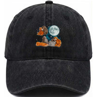 Baby Monkey Punch Washed Cotton Baseball Cap Team Punch Monkey Viral Trend