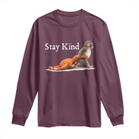 Punch Monkey Viral Trend Long Sleeve Shirt Stay Kind