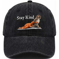 Punch Monkey Viral Trend Washed Cotton Baseball Cap Stay Kind