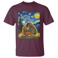 Punch Monkey Starry Night Viral Trend T Shirt