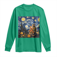 Baby Monkey Punch Starry Night Viral Trend Long Sleeve Shirt