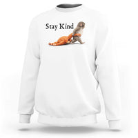 Punch The Monkey Meme Sweatshirt Stay Kind