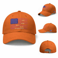 Cool Moms Don't Trust the Government Baseball Cap Patrioctic Mama Anti Government
